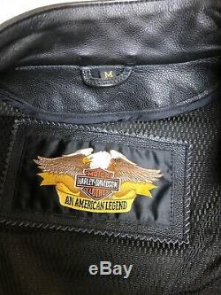 Harley-Davidson Competition Series Leather Jacket Mens Size Medium 98110-97VM