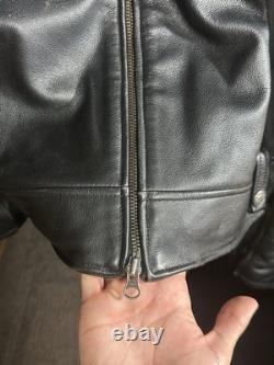 Harley-Davidson Embroidered Flames Ride Free Leather Jacket Size L