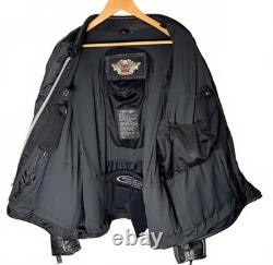 Harley-Davidson FXRG Black Leather Moto Jacket Mens 3X XXXL