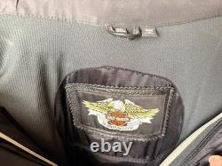 Harley-Davidson FXRG Black Leather Moto Jacket Mens 3X XXXL