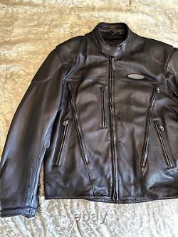 Harley Davidson FXRG Genuine Leather Jacket Size Large 98508-99VM EUC