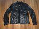 Harley-Davidson Genuine Goatskin Leather Cafe Racer Style Jacket Men's Large