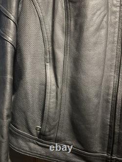 Harley Davidson Genuine Leather Biker Riding Jacket Womens Size 2XL Vintage