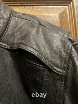Harley Davidson Genuine Leather Biker Riding Jacket Womens Size 2XL Vintage