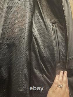 Harley Davidson Genuine Leather Biker Riding Jacket Womens Size 2XL Vintage