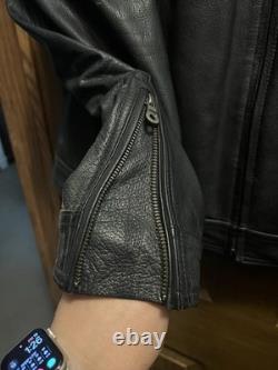 Harley Davidson Genuine Leather Biker Riding Jacket Womens Size 2XL Vintage