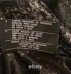 Harley-Davidson Genuine Leather XL Black Motorcycle Jacket RN 103819 CA 03042