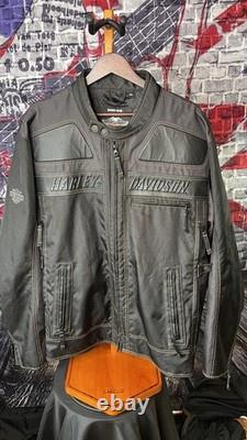 Harley-Davidson Genuine MotorClothes Riding Jacket 2XL Black Mesh Lined