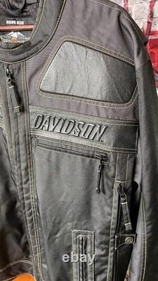 Harley-Davidson Genuine MotorClothes Riding Jacket 2XL Black Mesh Lined