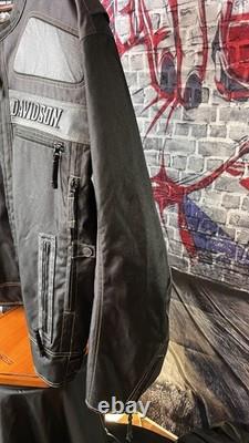 Harley-Davidson Genuine MotorClothes Riding Jacket 2XL Black Mesh Lined