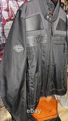 Harley-Davidson Genuine MotorClothes Riding Jacket 2XL Black Mesh Lined