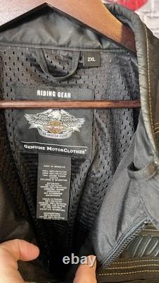 Harley-Davidson Genuine MotorClothes Riding Jacket 2XL Black Mesh Lined