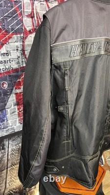 Harley-Davidson Genuine MotorClothes Riding Jacket 2XL Black Mesh Lined
