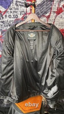 Harley-Davidson Genuine MotorClothes Riding Jacket 2XL Black Mesh Lined