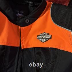 Harley Davidson Genuine XL Reflective Motorclothes Jacket. Plus Pair Of Gloves M