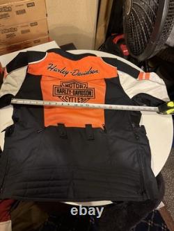 Harley Davidson Genuine XL Reflective Motorclothes Jacket. Plus Pair Of Gloves M