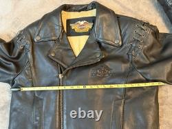 Harley Davidson H. O. G. Motorcycle Jacket Patrol 46 Reg. Blk Thick Heavy XLNT