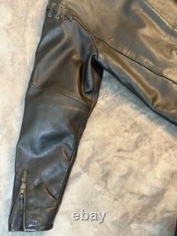 Harley Davidson H. O. G. Motorcycle Jacket Patrol 46 Reg. Blk Thick Heavy XLNT