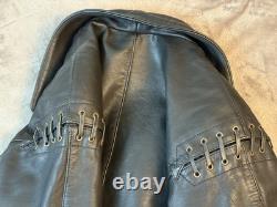 Harley Davidson H. O. G. Motorcycle Jacket Patrol 46 Reg. Blk Thick Heavy XLNT