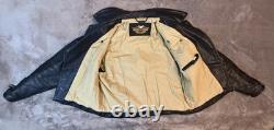 Harley Davidson H. O. G. Motorcycle Jacket Patrol 46 Reg. Blk Thick Heavy XLNT