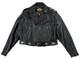 Harley-Davidson Hacienda Black Leather Motorcycle Jacket Medallions Men's Large