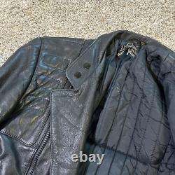 Harley Davidson Hein Gericke Leather Biker Jacket Men's Size 38 Motorcycle