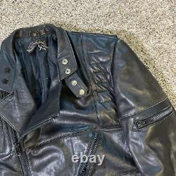 Harley Davidson Hein Gericke Leather Biker Jacket Men's Size 38 Motorcycle