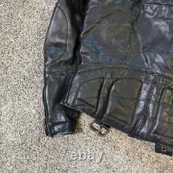 Harley Davidson Hein Gericke Leather Biker Jacket Men's Size 38 Motorcycle