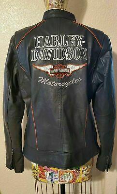Harley Davidson Jacket, LIM. EDITION Goat Skin Leather, Women's, MEDIUM