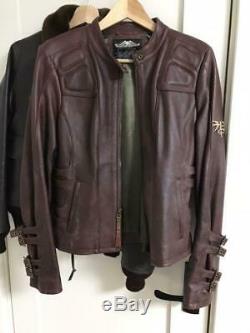 Harley Davidson Jacket Leather Coat Motorcycle Brand Men Small S Brown Used F/s
