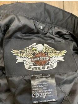 Harley Davidson Jacket Men's Nylon Bar & Shield Belted Size Small