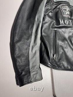 Harley Davidson Jacket Men's XL Genuine Leather Motorcycle Riding Biker VTG Y2K