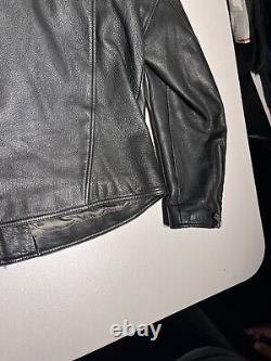 Harley Davidson Jacket Men's XL Genuine Leather Motorcycle Riding Biker VTG Y2K