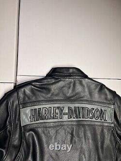 Harley Davidson Jacket Men's XL Genuine Leather Motorcycle Riding Biker VTG Y2K