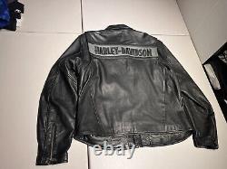 Harley Davidson Jacket Men's XL Genuine Leather Motorcycle Riding Biker VTG Y2K