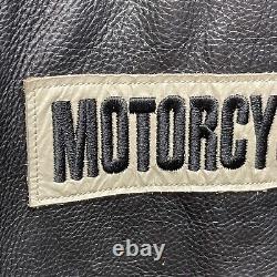 Harley Davidson Jacket Mens M Burnout Pebble Black Leather Biker 97047-05VM USA