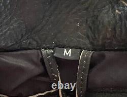 Harley Davidson Jacket Mens M Burnout Pebble Black Leather Biker 97047-05VM USA