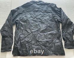 Harley Davidson Jacket Shirt Men's Large Long Sleeve Leather Black