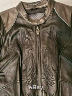 Harley Davidson Ladies Black Leather Riding Jacket, S/m