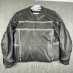 Harley-Davidson Leather Jacket Mens 2XL Black Motorcycle Reflective 98013-10VM