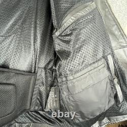 Harley-Davidson Leather Jacket Mens 2XL Black Motorcycle Reflective 98013-10VM