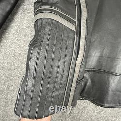 Harley-Davidson Leather Jacket Mens 2XL Black Motorcycle Reflective 98013-10VM