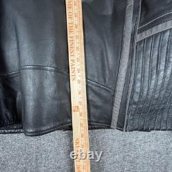 Harley-Davidson Leather Jacket Mens 2XL Black Motorcycle Reflective 98013-10VM