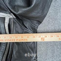 Harley-Davidson Leather Jacket Mens 2XL Black Motorcycle Reflective 98013-10VM