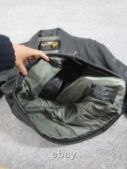 Harley Davidson Leather Jacket Mens Large Black Leather Motorcycle