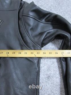 Harley Davidson Leather Jacket Mens Large Black Leather Motorcycle