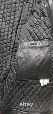 Harley Davidson Leather Jacket Mens Large Black Leather Motorcycle