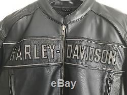 Harley Davidson Leather Jacket With Removable Hooded Vest. EXCELLENT CONDITION