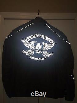Harley Davidson Leather Jacket XL Willy G Skull