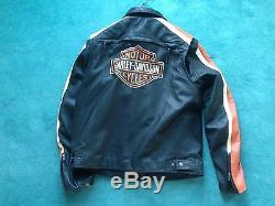 Harley-Davidson Leather Jacket with Zip Out Fleece Liner 2XL Tall Harley